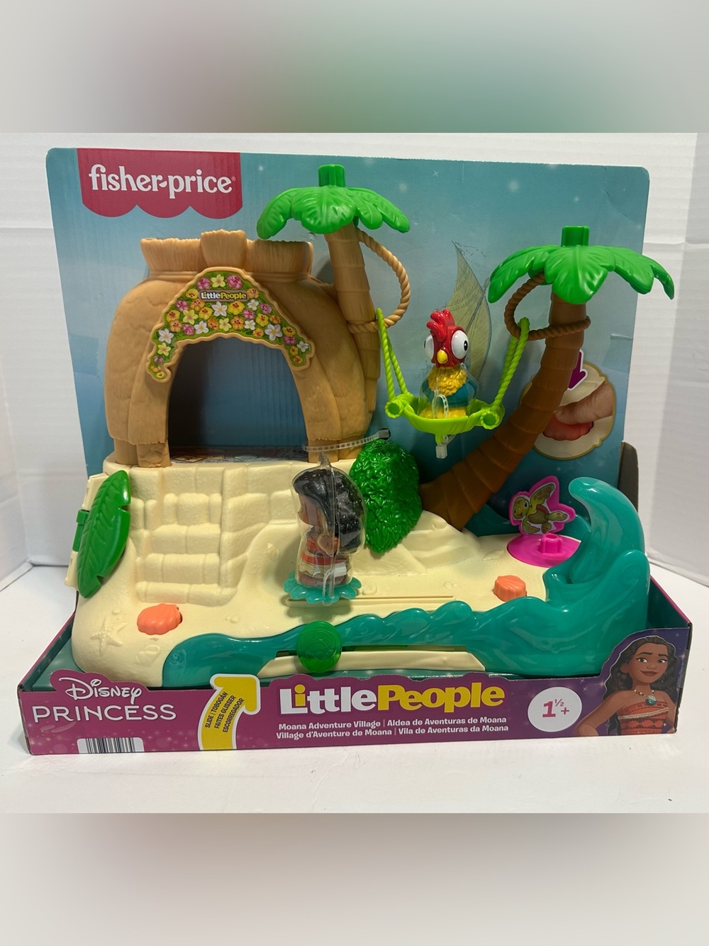 Fisher Price Little People Moana Adventure Village Disney Princess NEW